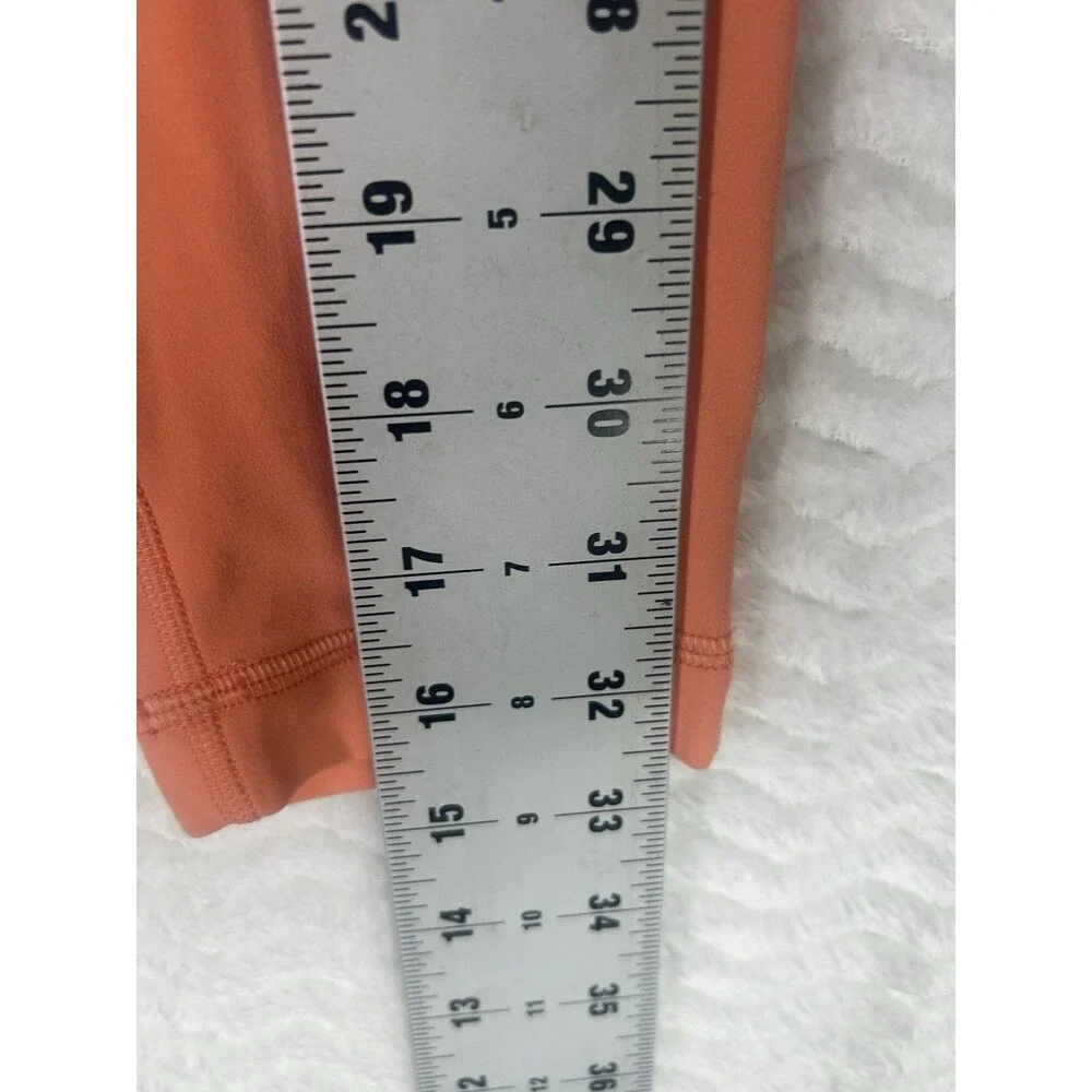 Lululemon Align Leggings Womens Size Small Orange High‎ Rise Ankle Yoga Stretch